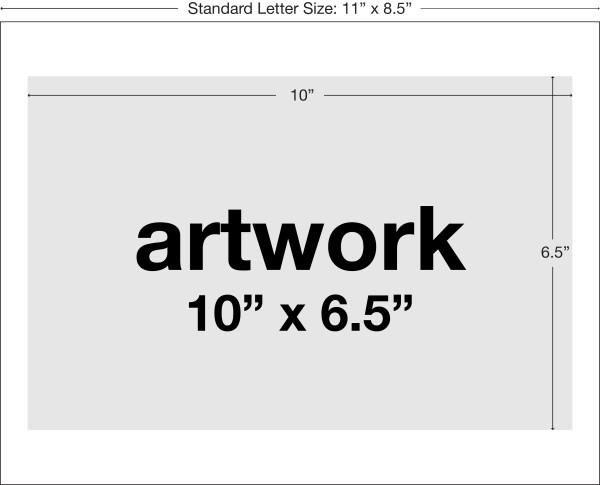 diagram of artwork dimensions